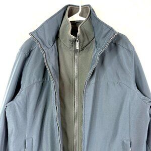 Weatherproof Ultra Tech Soft Shell Full Zip Gorpcore Lined Jacket Mens S Blue